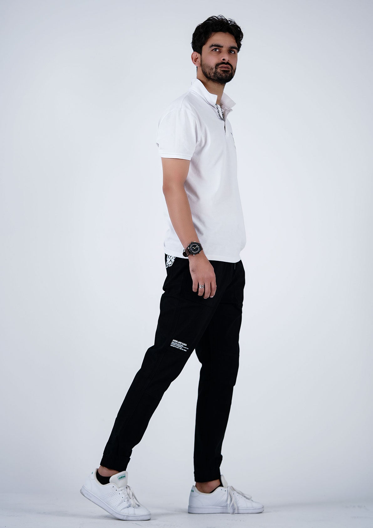 Classic Black Streetwear Cotton Jogger- Comfort Meets Style