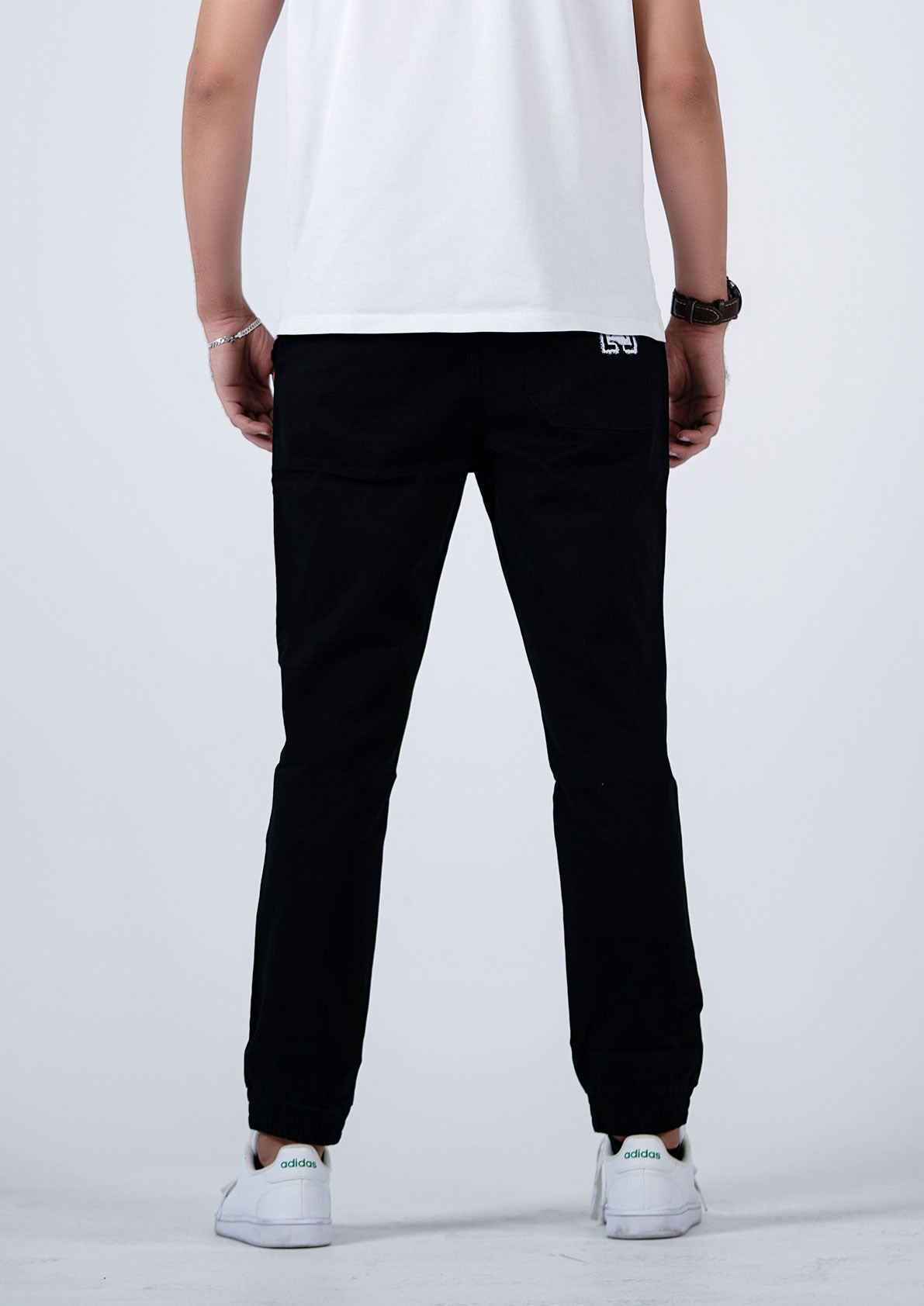 Classic Black Streetwear Cotton Jogger- Comfort Meets Style