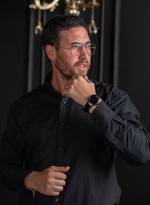 Timeless Men's Black Business Shirt