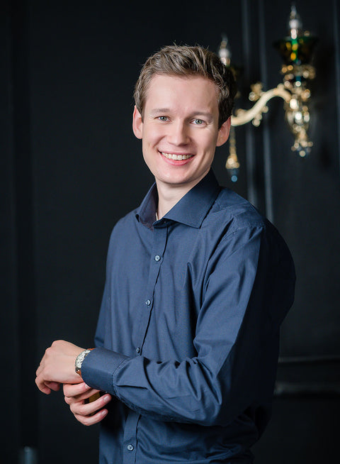 Men's Dark Blue Business Formal Shirt