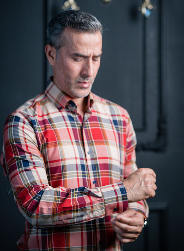 Elegant Checkered Shirt for Men