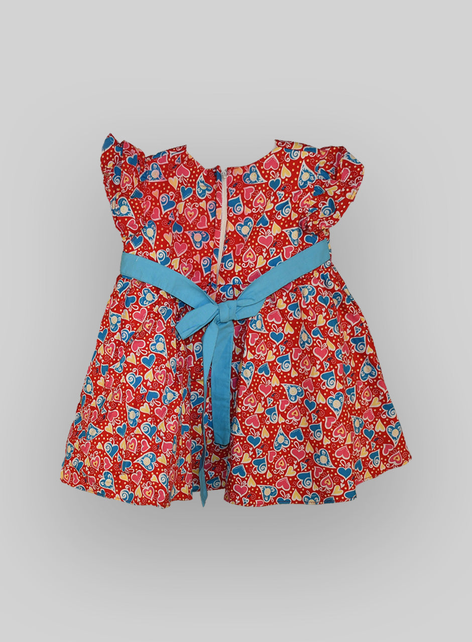 Whimsical Heartstrings Baby Girl Frock