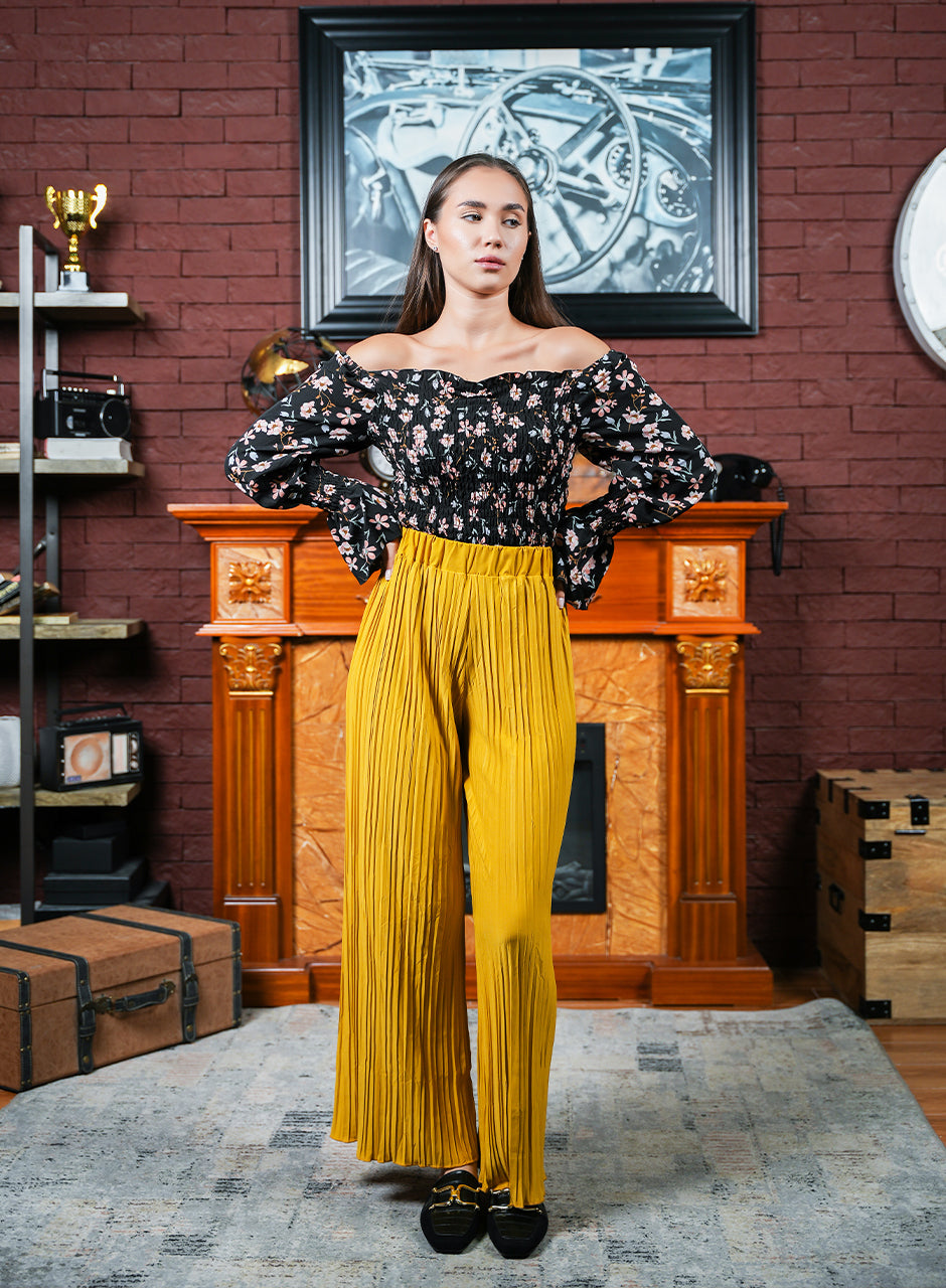 Marigold Pleated Trouser