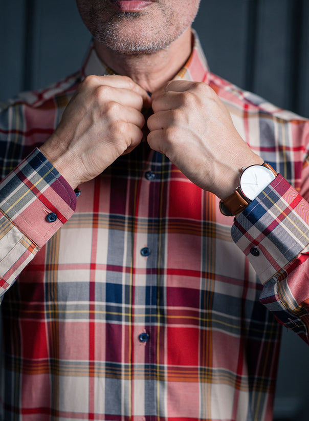 Elegant Checkered Shirt for Men