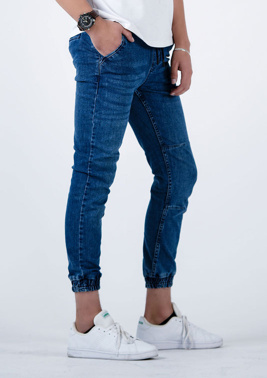 Charming Twist - Cuffed Denim Jogger