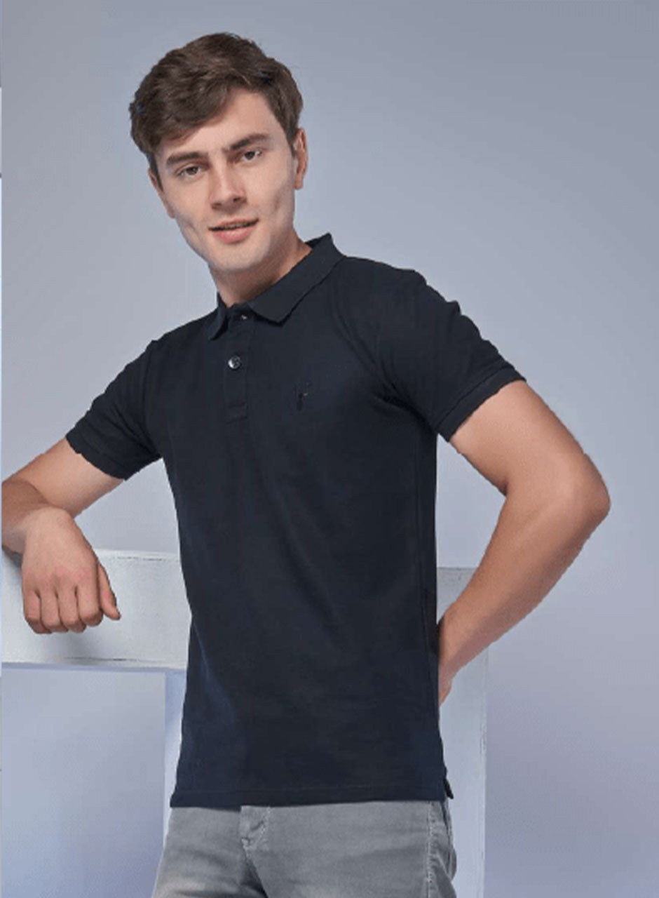 Noir Nuance: The Ultimate Black Polo - COTTON MATTY