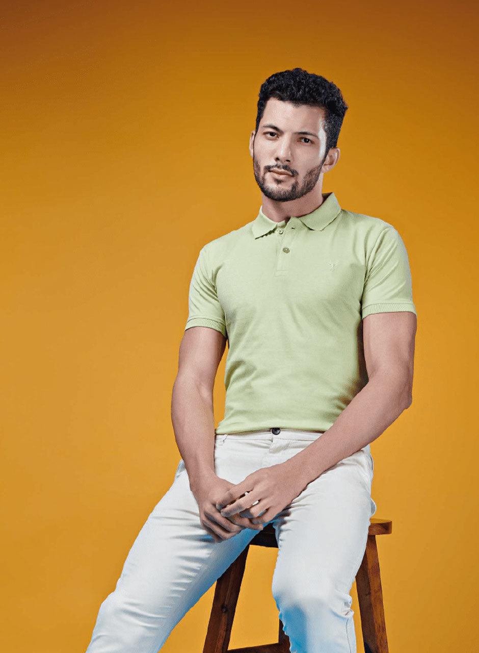 Canary Charm: The Sunlit Polo - BIO COTTON