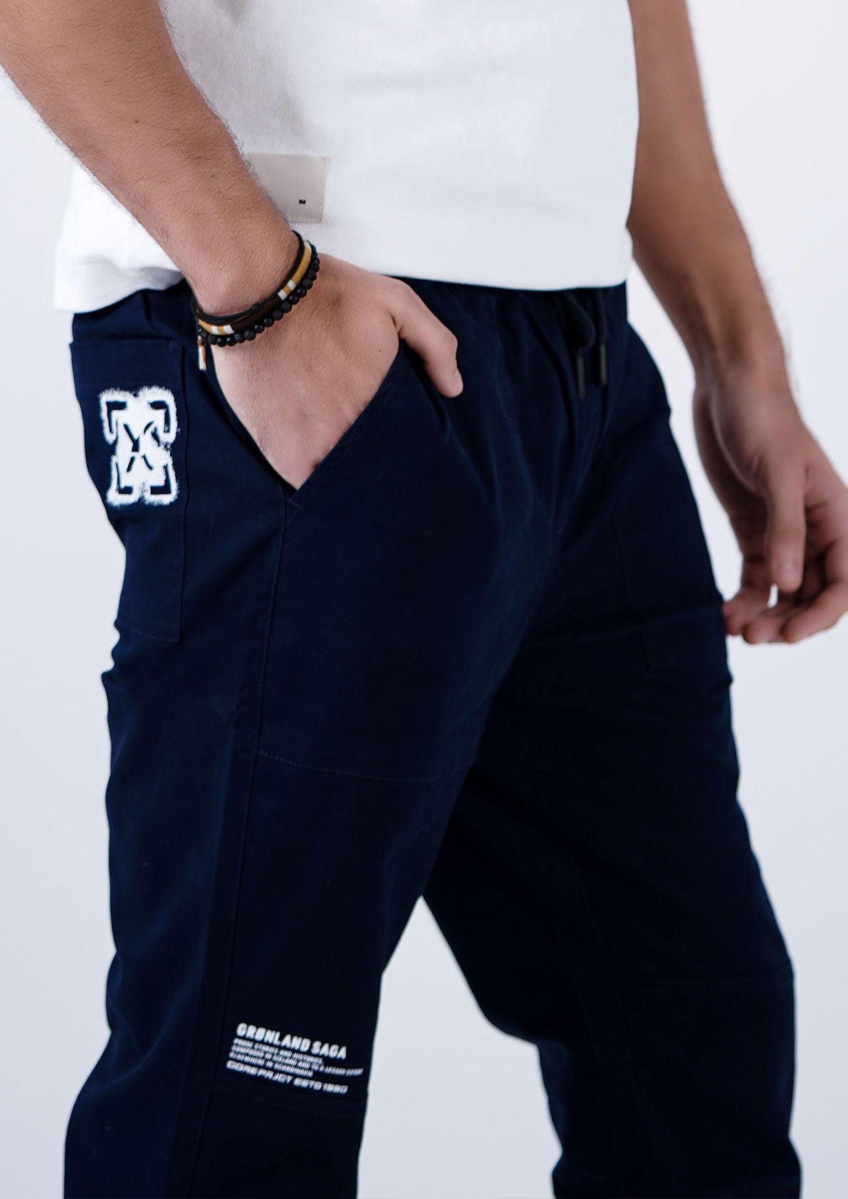 Cotton Joggers in Navy Blue for Enhanced Comfort