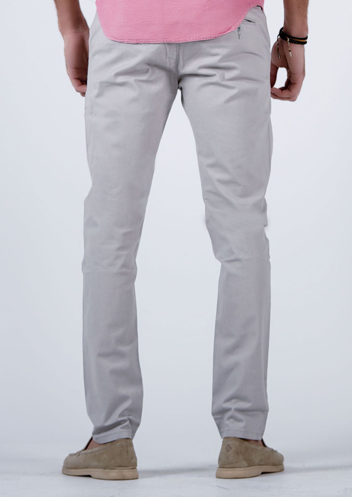 Sleek Light Gray Chinos - Your Go-To Smart-Casual Pick