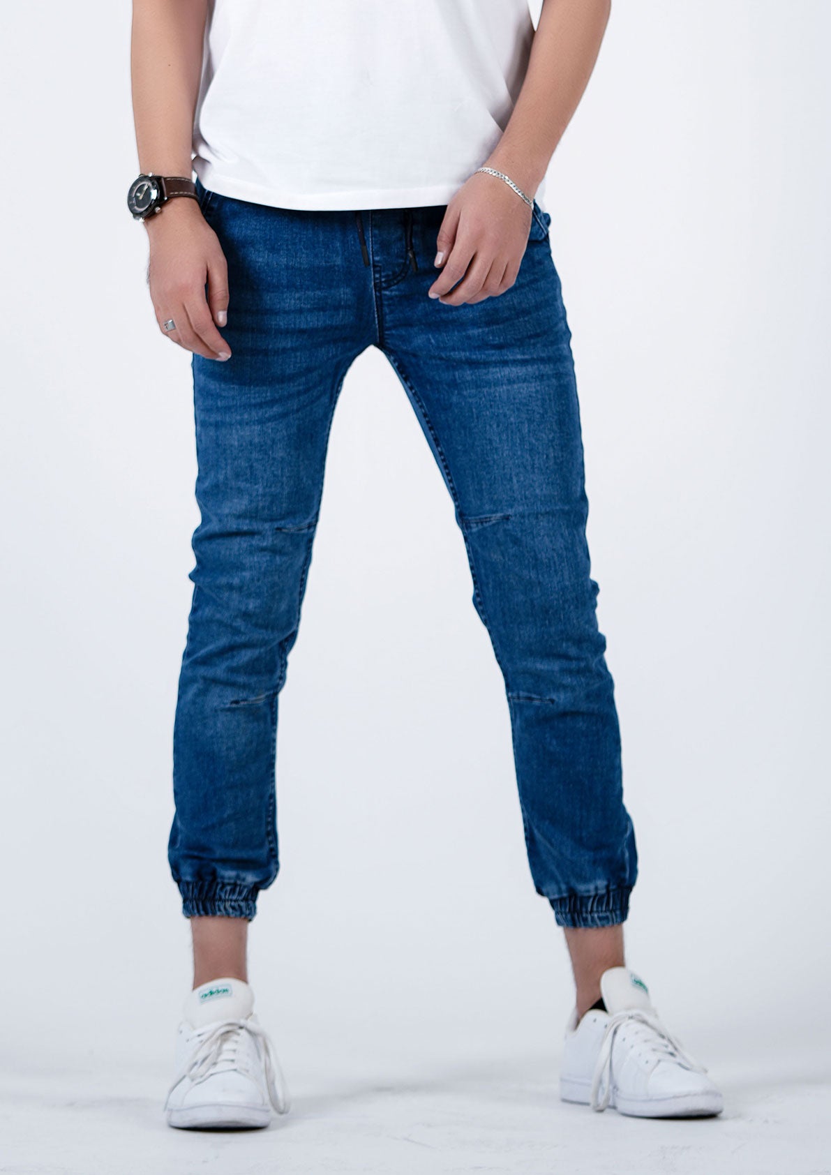 Charming Twist - Cuffed Denim Jogger