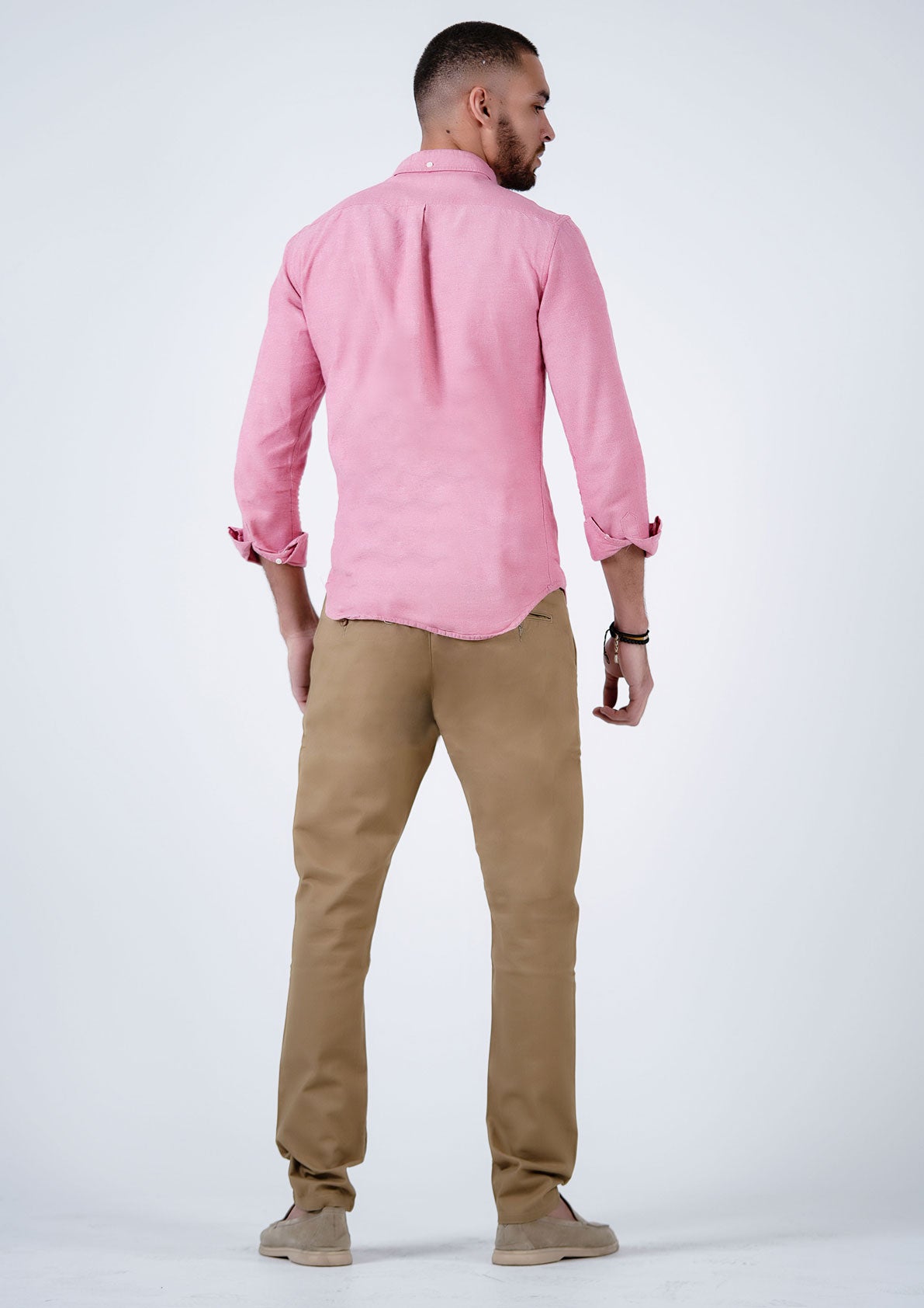 Solid Chinos with Button Closure and Pockets - Your Go-To Everyday Pants