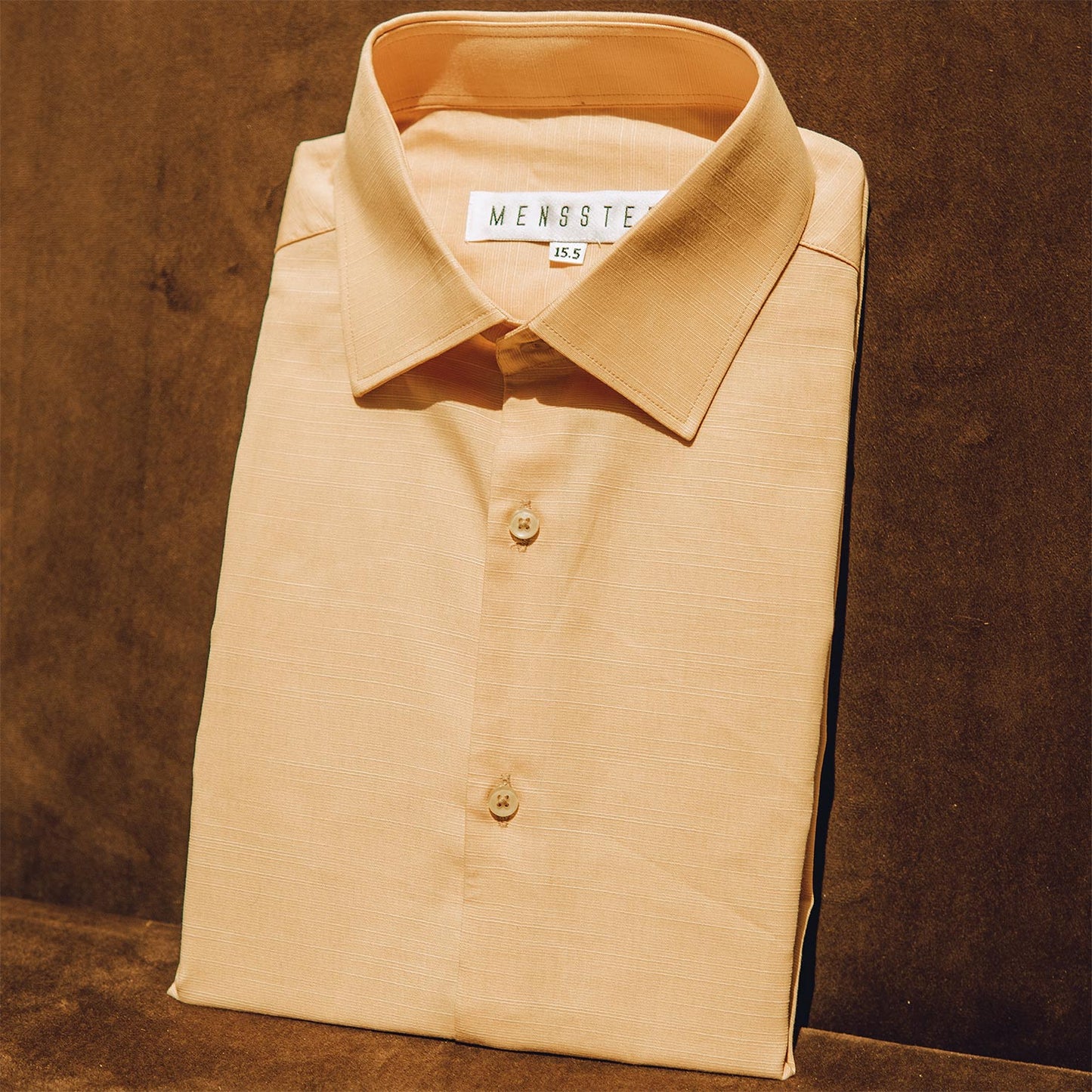 Beige Self Texture Formal Shirt for Men's