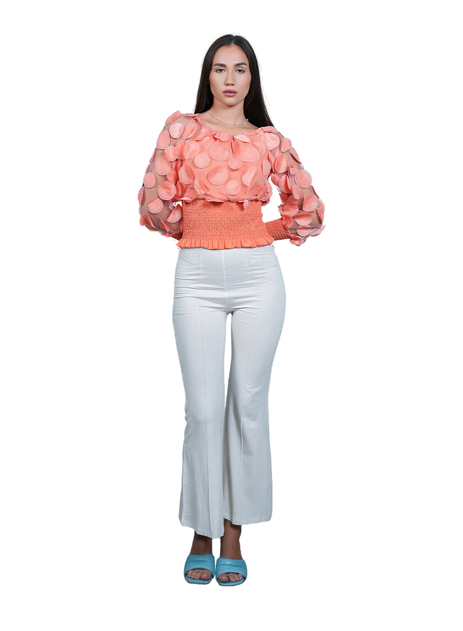 Petals - Solid Peach Top