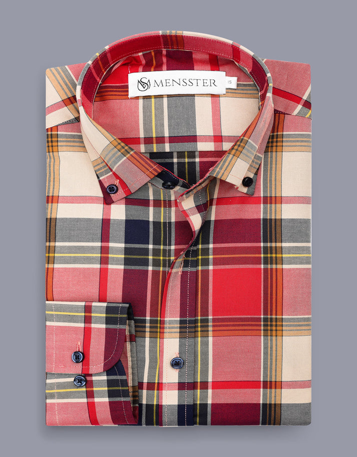 Elegant Checkered Shirt for Men