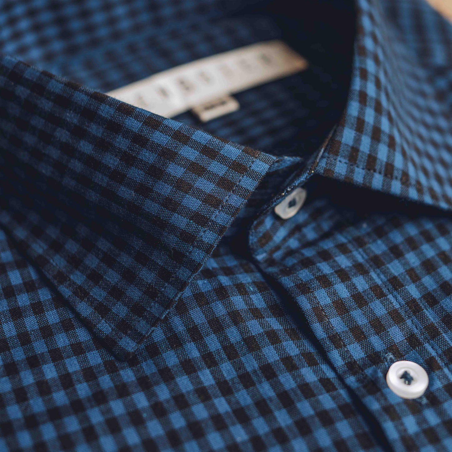 Blue & Black Small Check