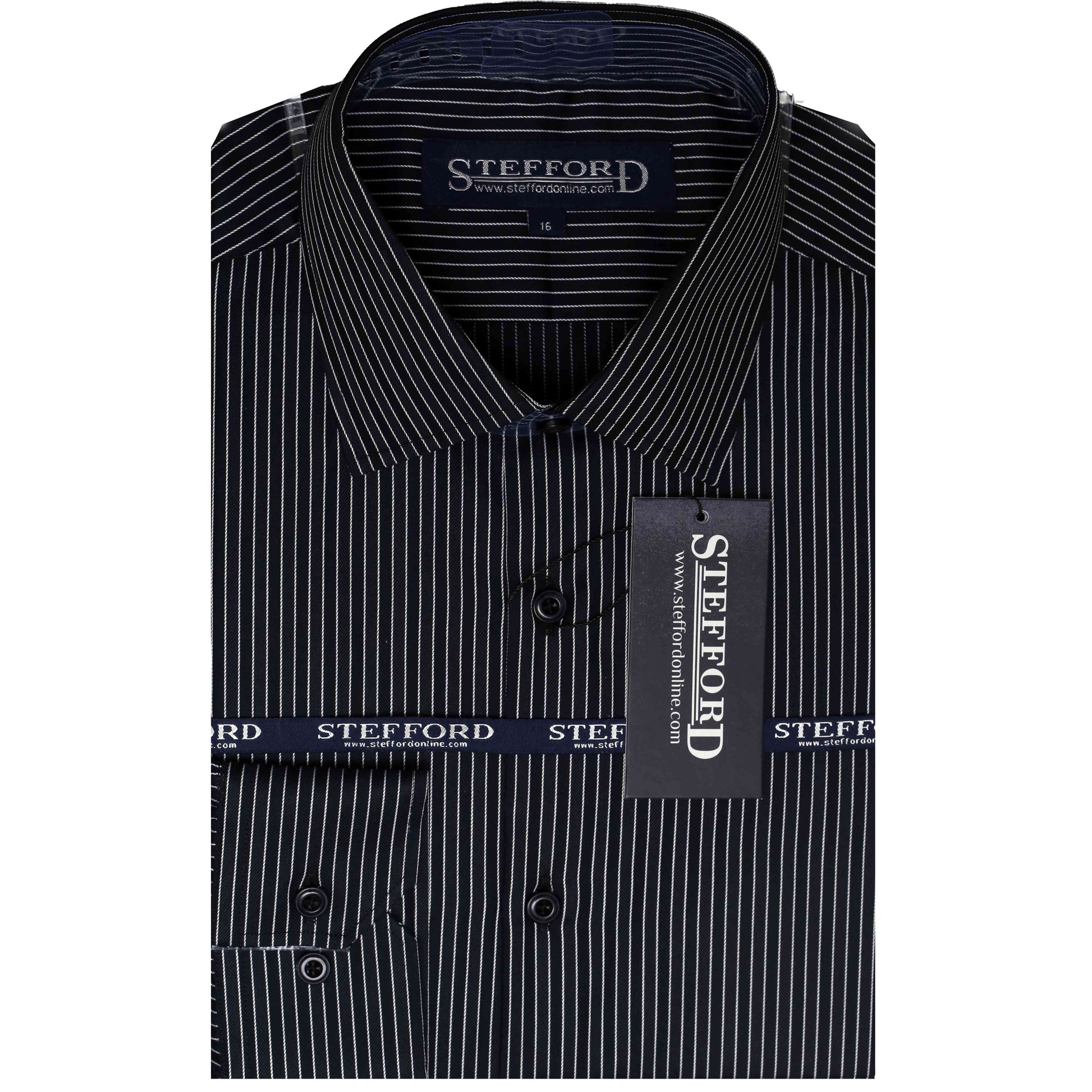 Black & White Stripe Men's Dress Shirt – fabbywear.com