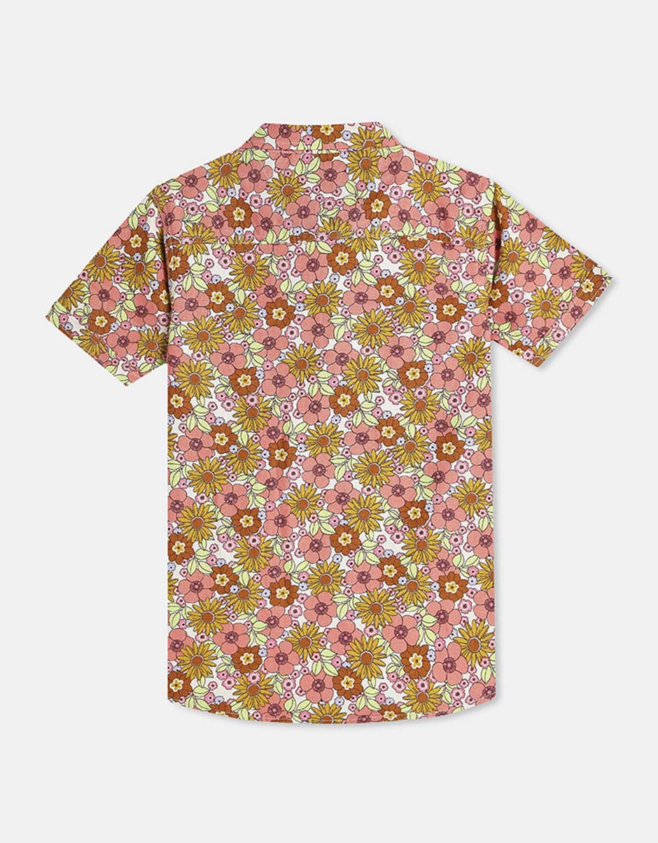 Colorful Flowers Blossom Shirt - Cotton