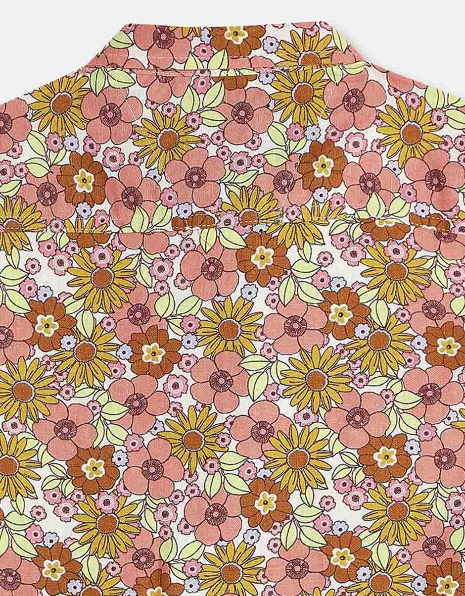 Colorful Flowers Blossom Shirt - Cotton