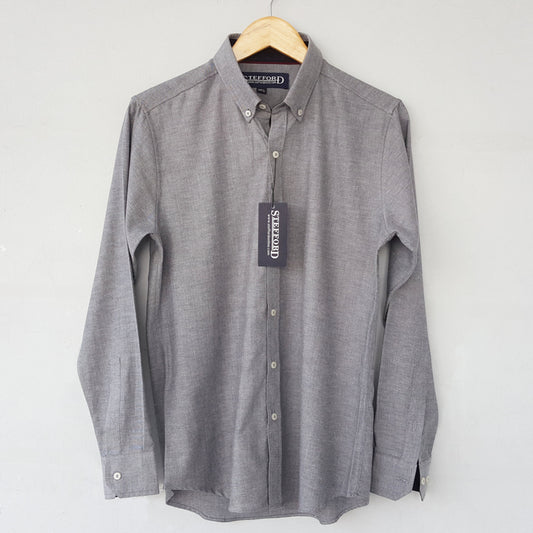 Slim Fit Grayish Semi Formal Shirt - To The Air